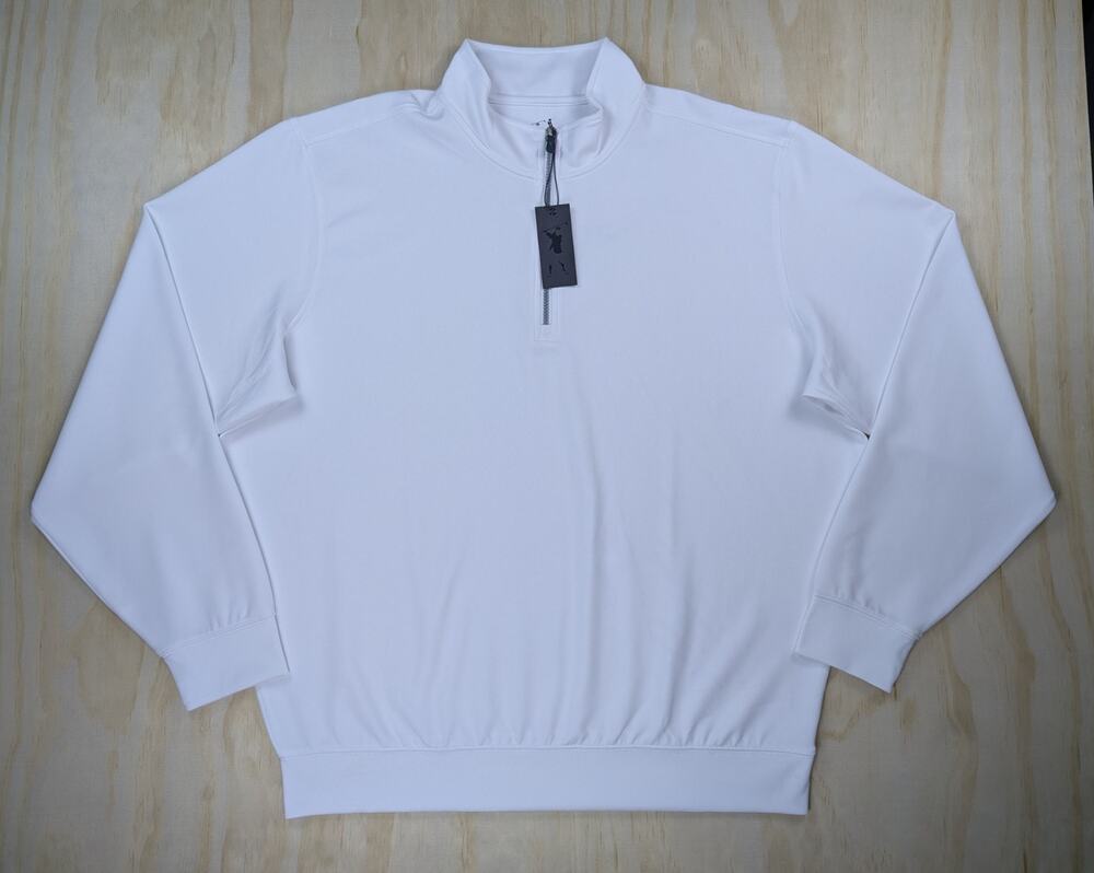 Fairway & Greene Men's XXL F&G Tech 1/4 Zip Pullover Golf Shirt White NWT
